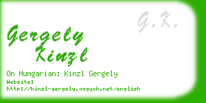 gergely kinzl business card